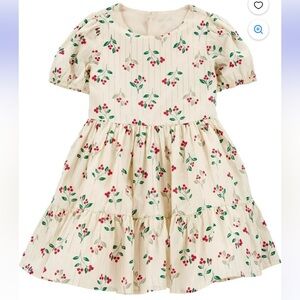 🍊5/$25 Carter's Light Pink Dress with Festive and Holiday Details size 0-3m